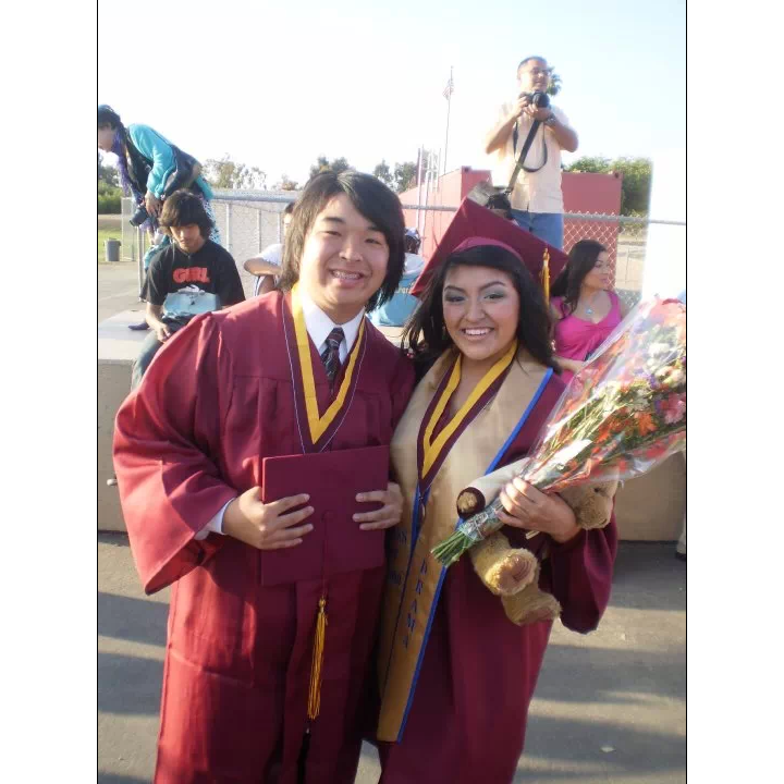 Karen and Cameron graduate high school. 2010