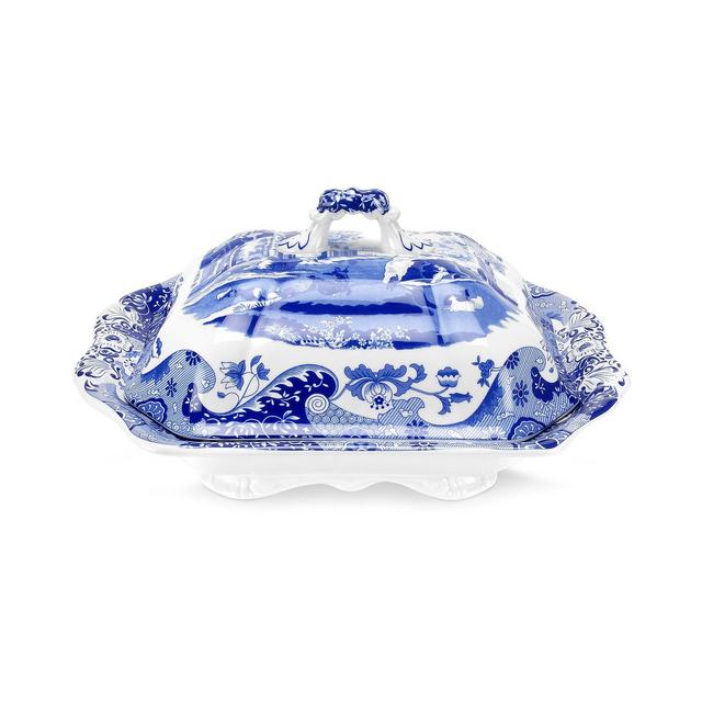Spode Dinnerware, Blue Italian Covered Vegetable Dish