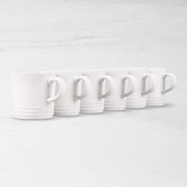 Le Creuset London Mugs, Set of 6, White