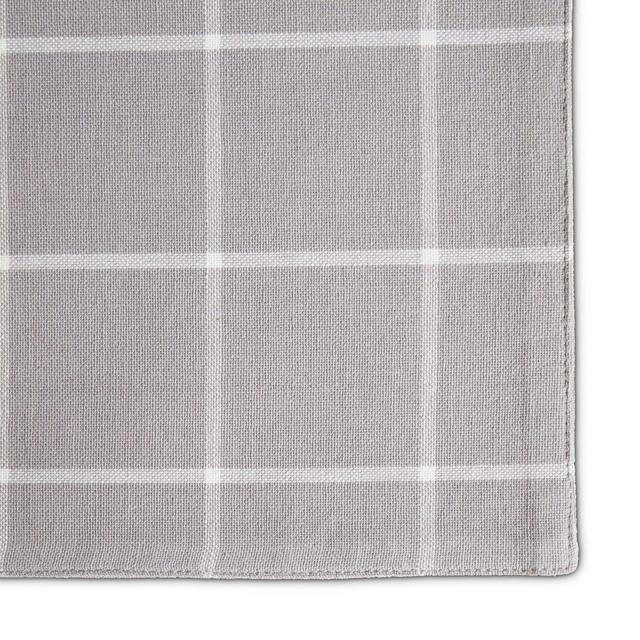 4pk Cotton Window Pane Placemats Gray - Town & Country Living