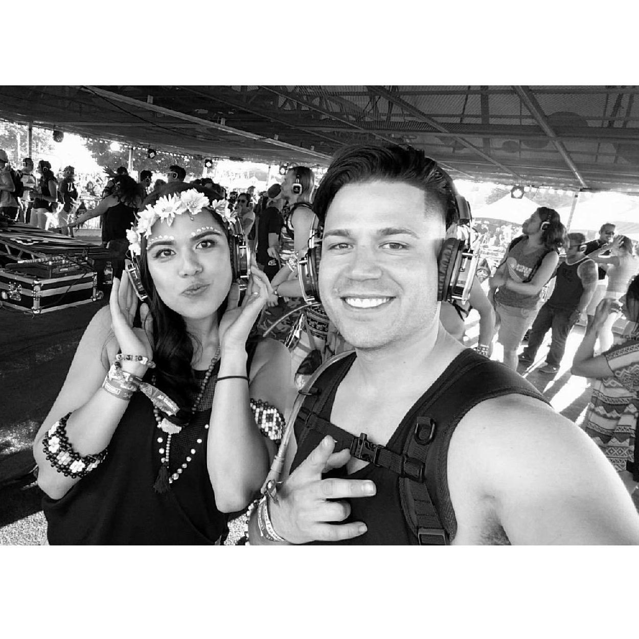 Dana's first silent disco!