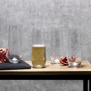 Axis Stemless Flute Glass, Set of 4