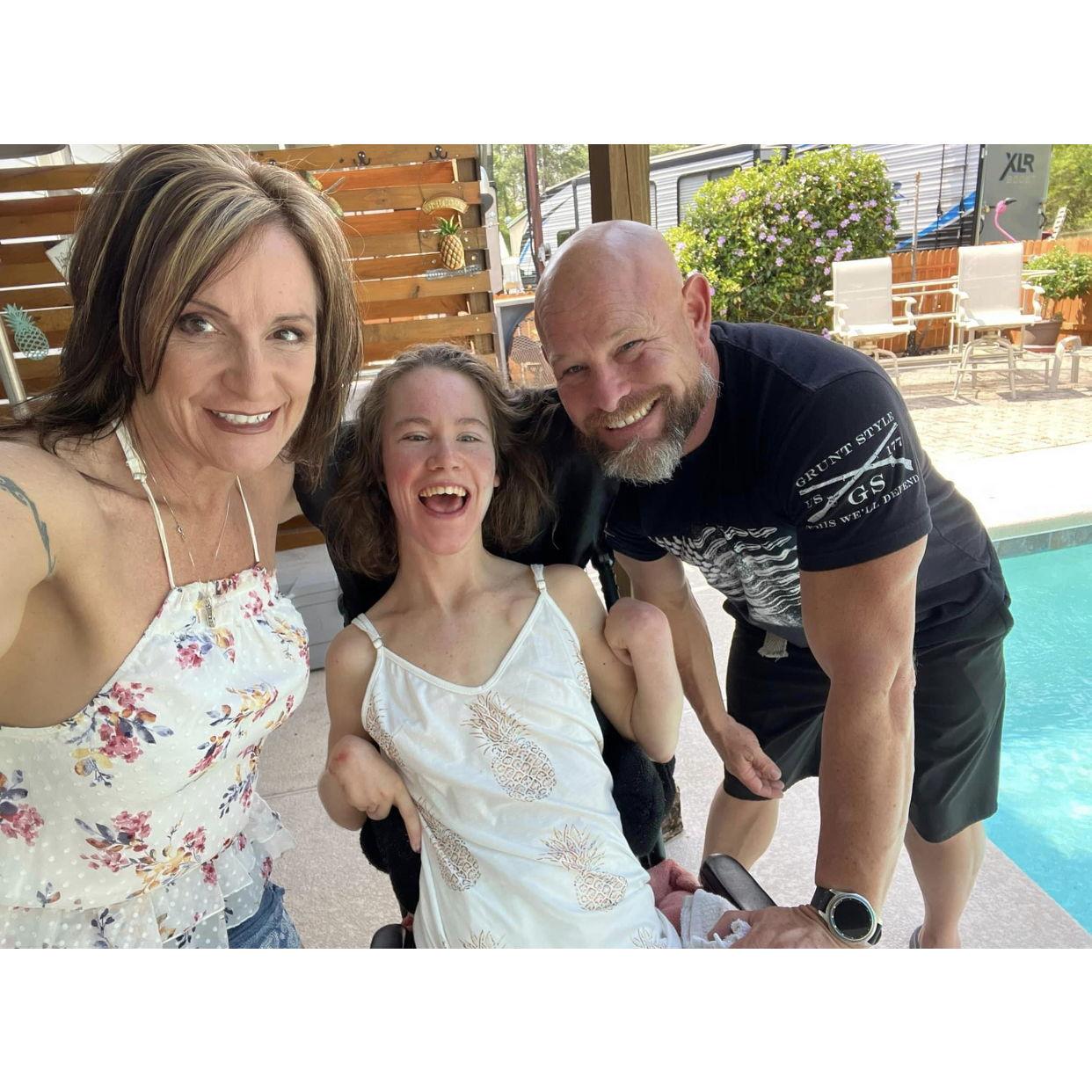 Brenda's Sister & Brother-in-Law, Christin & Cecil, and niece Madison