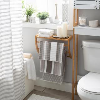 Lohas Wall Mounted Shelf with Towel Rack