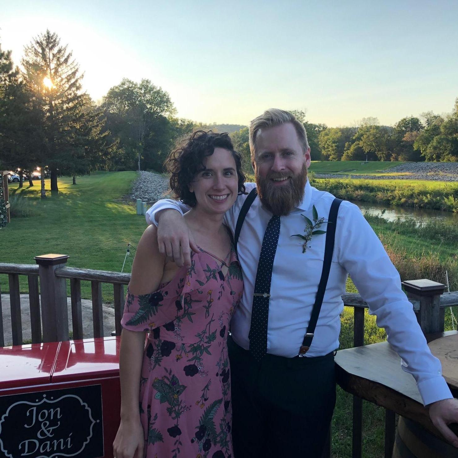 Jon and Danielle's wedding.