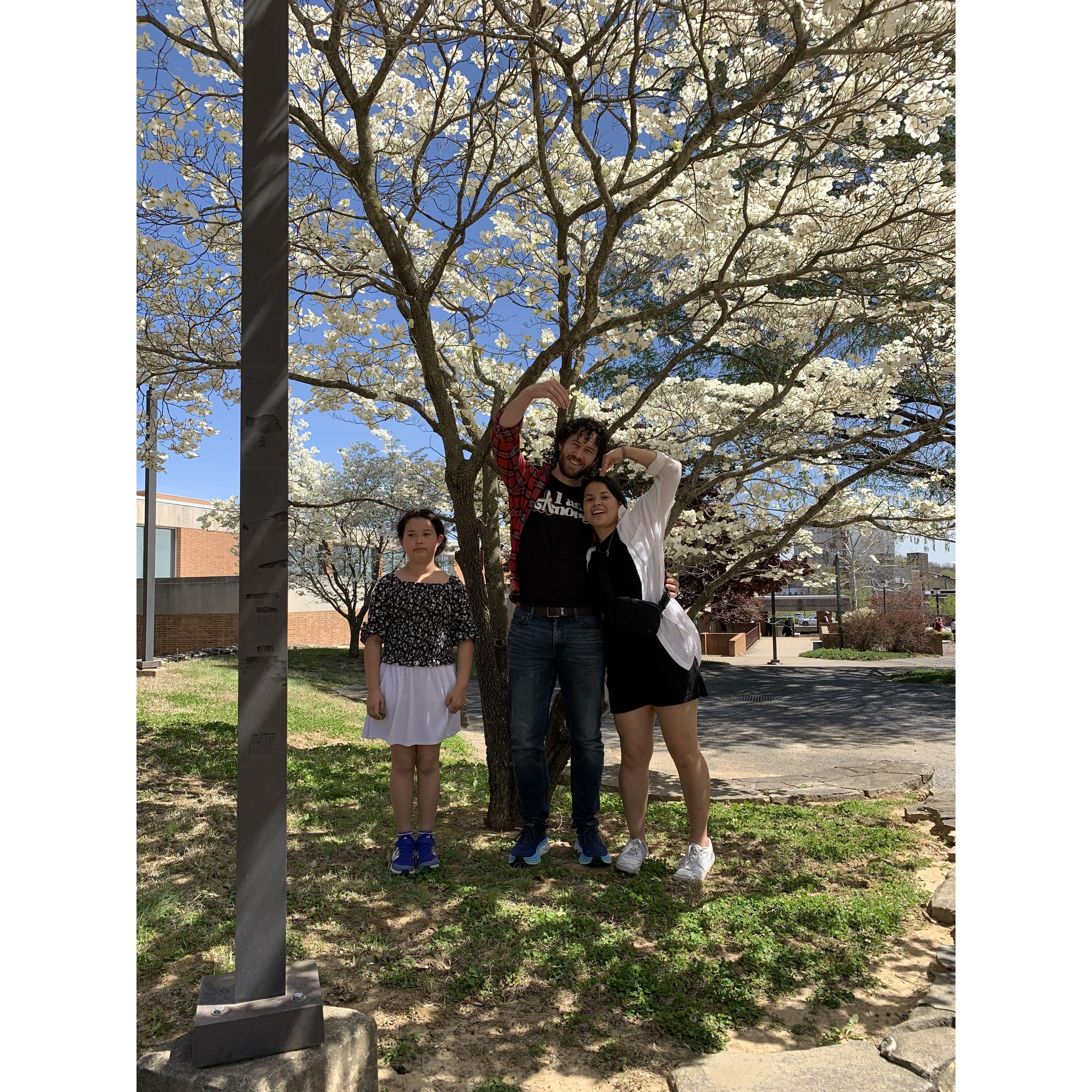 Visiting Illinois with Katie's cousin for the eclipse