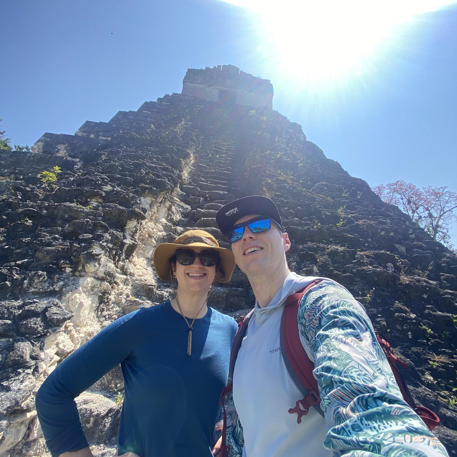 On our first international trip together to Guatemala! We saw the Tikal National Park!
