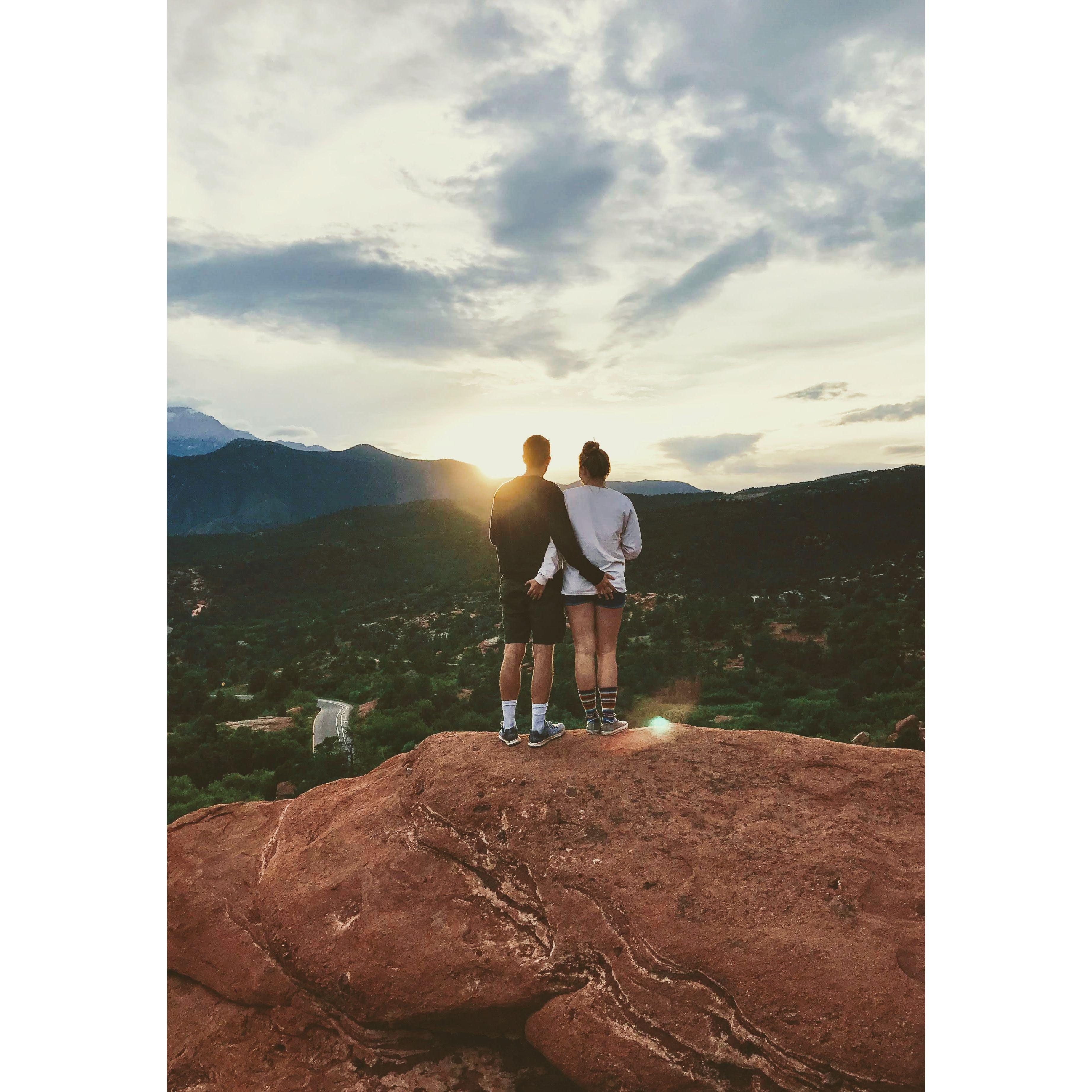 Our secret favorite view spot in Garden of the Gods.