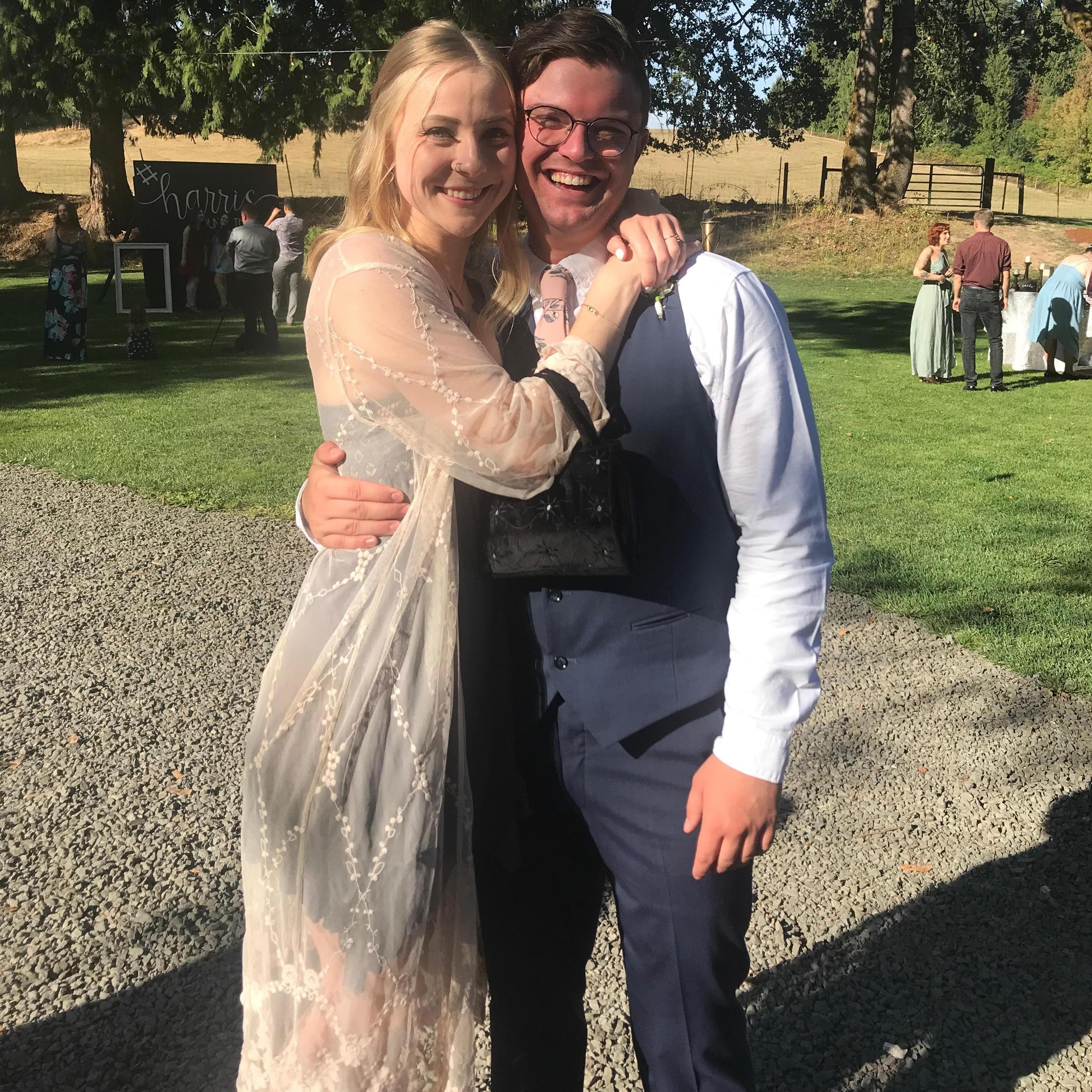 Sam handsome as ever as a groomsman in his friends Nathan and Sierra's wedding!