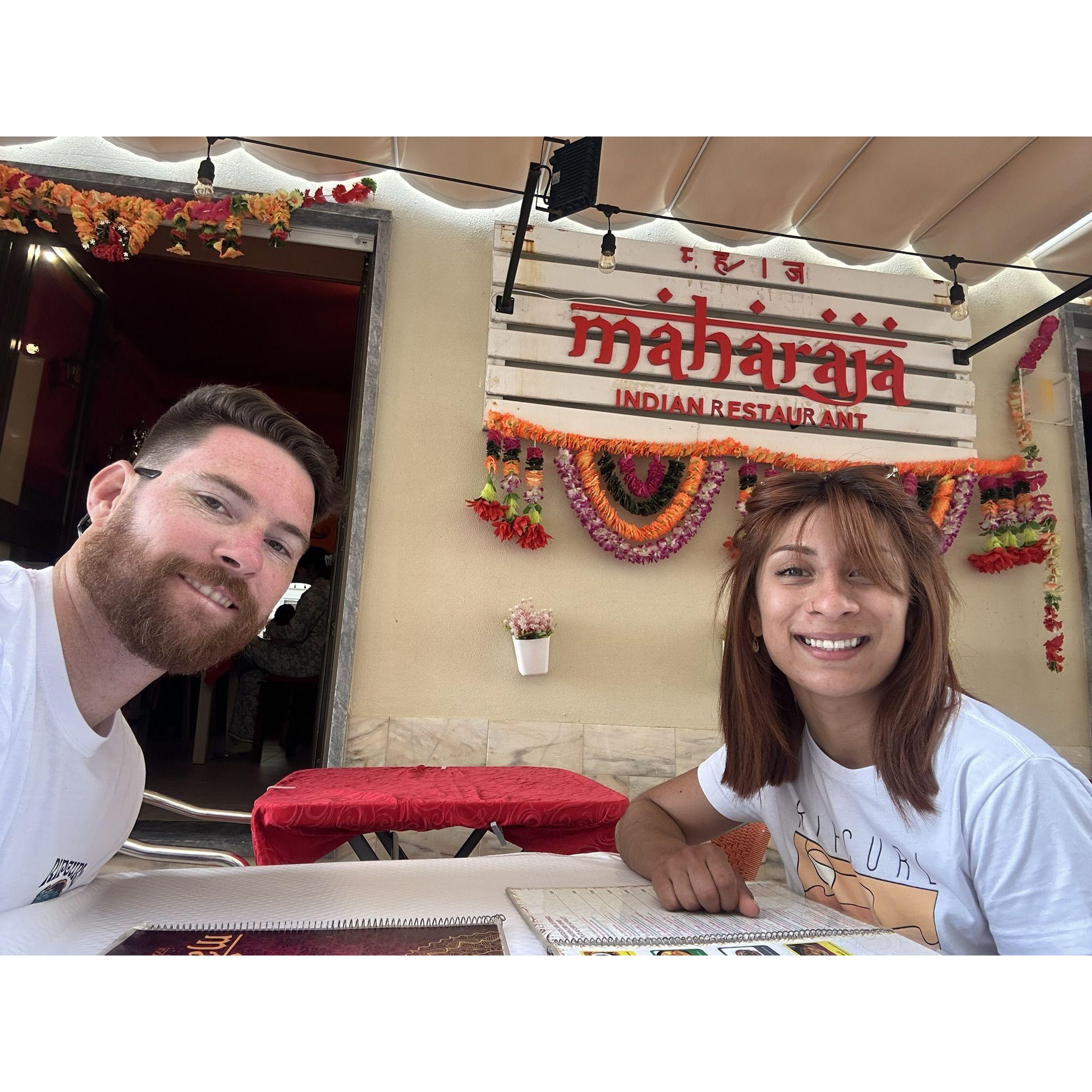 After chopping our hair off in Portugal, we had an amazing beer at this Indian resto... We've been trying to remember the name ever since ..