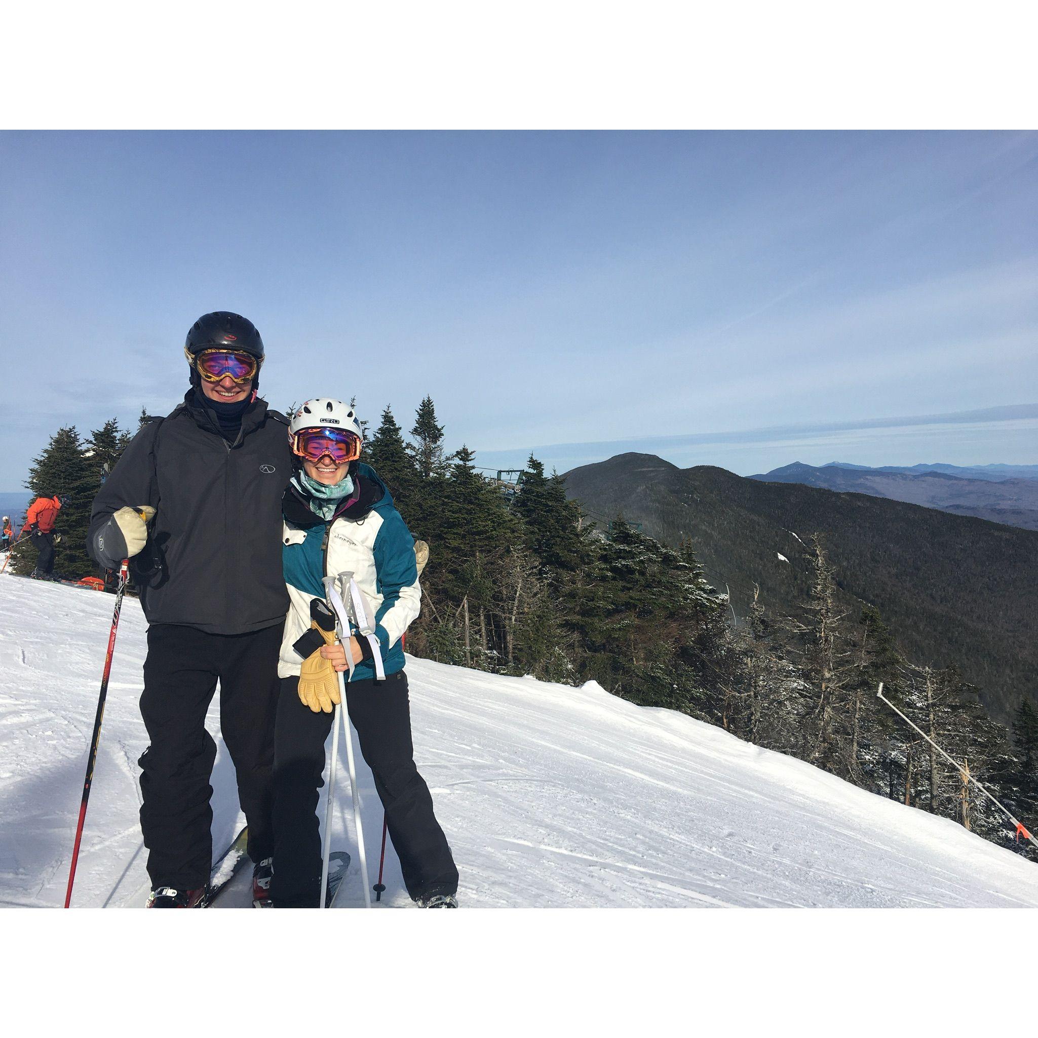 Skiing at Sugarbush, VT