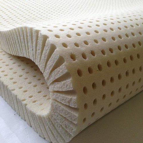 Pure Green 100% Natural Latex Mattress Topper - Medium Firmness - 2" Queen Size