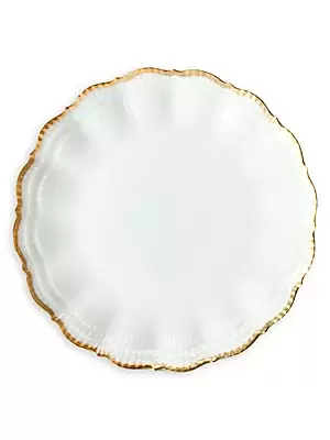 Corail Or Porcelain Dinner Plate