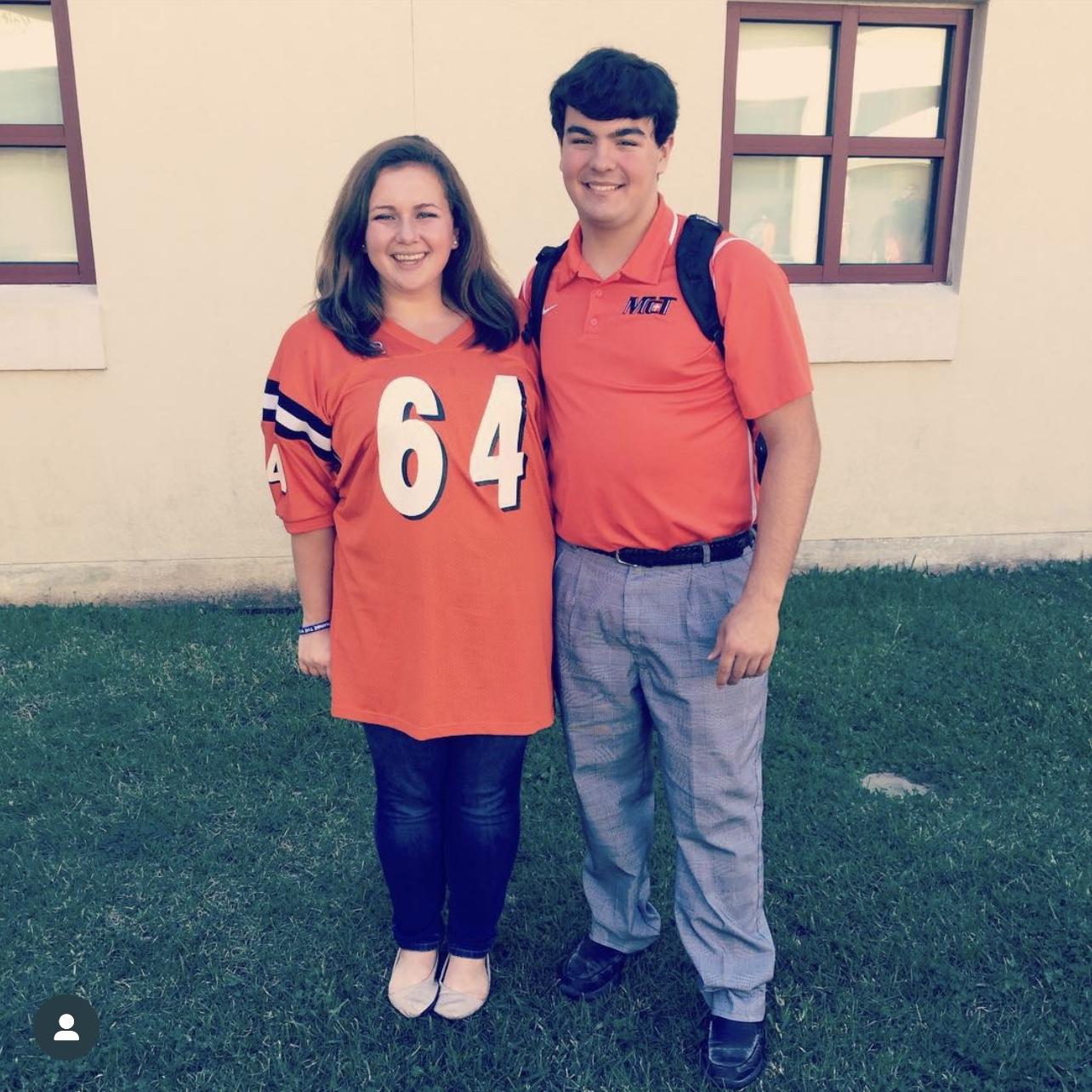 This couple always supported each other- Lauren went to every football game of Scotty"s and Scotty attended every Color Guard/Marching Band competition for Lauren!