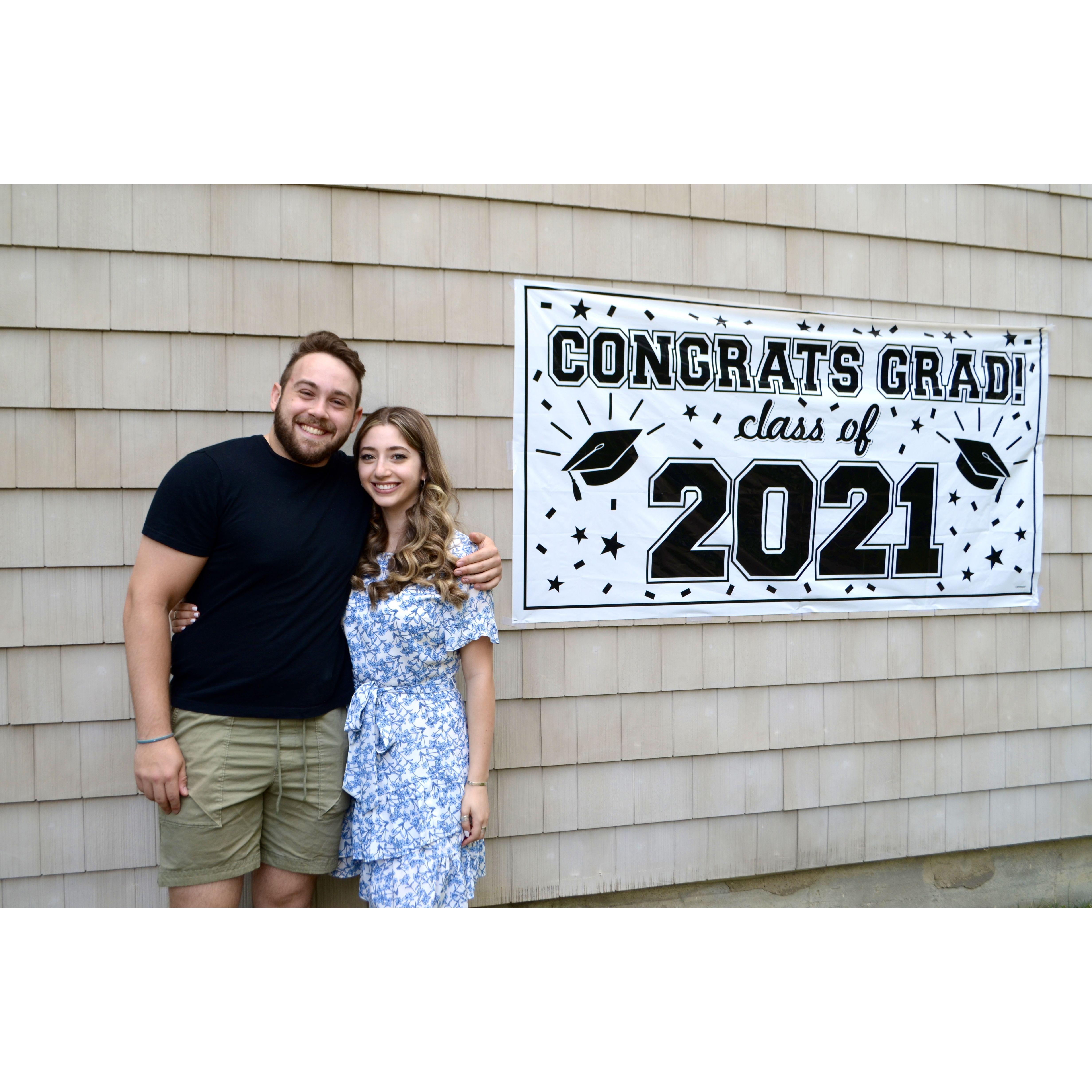 May 23rd, 2021- our joint college graduation party!