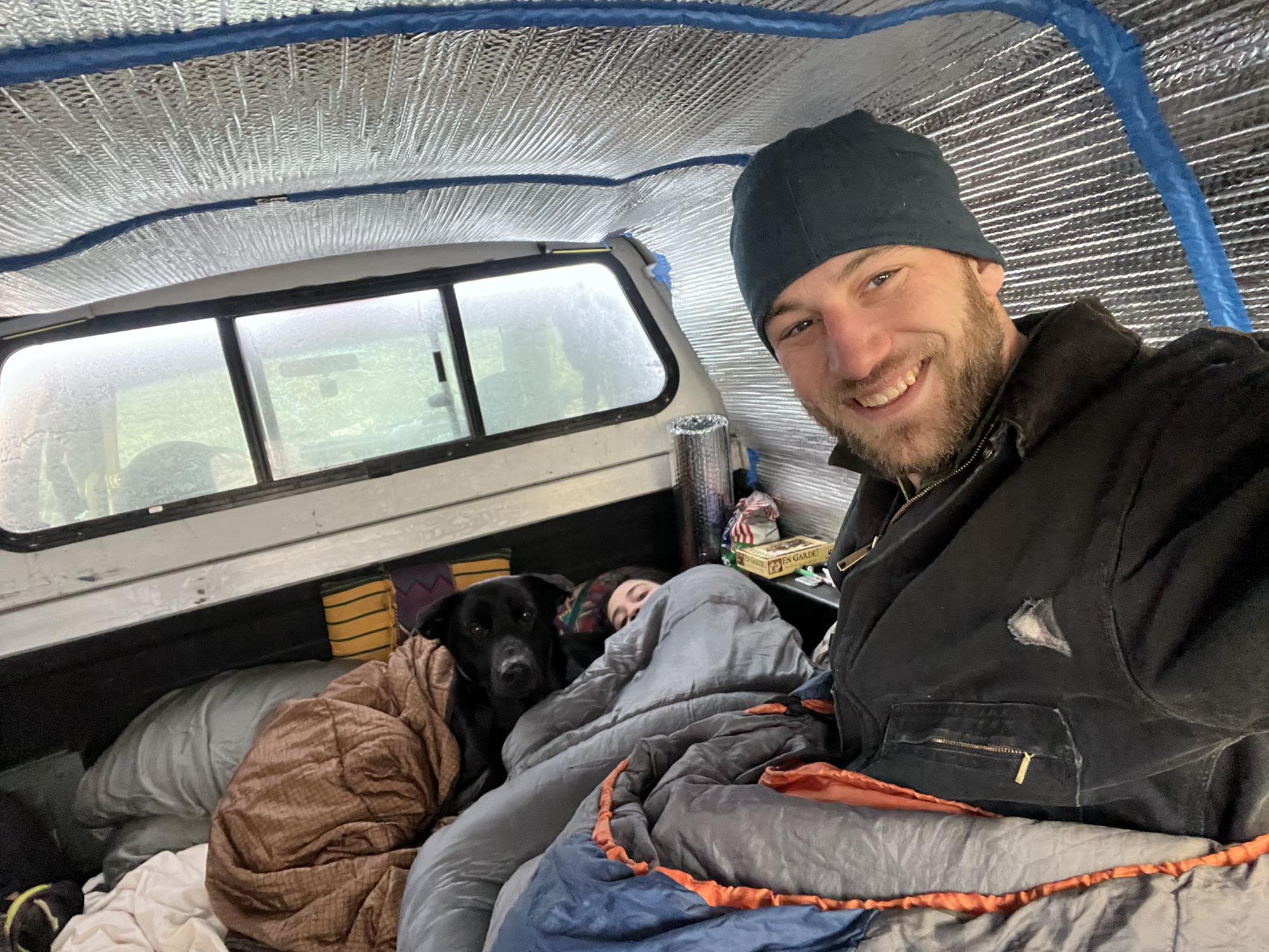 Truck camping in Idaho
