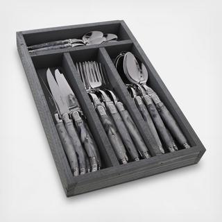 Laguiole 24-Piece Everyday Flatware in Presentation Box Set, Service for 6