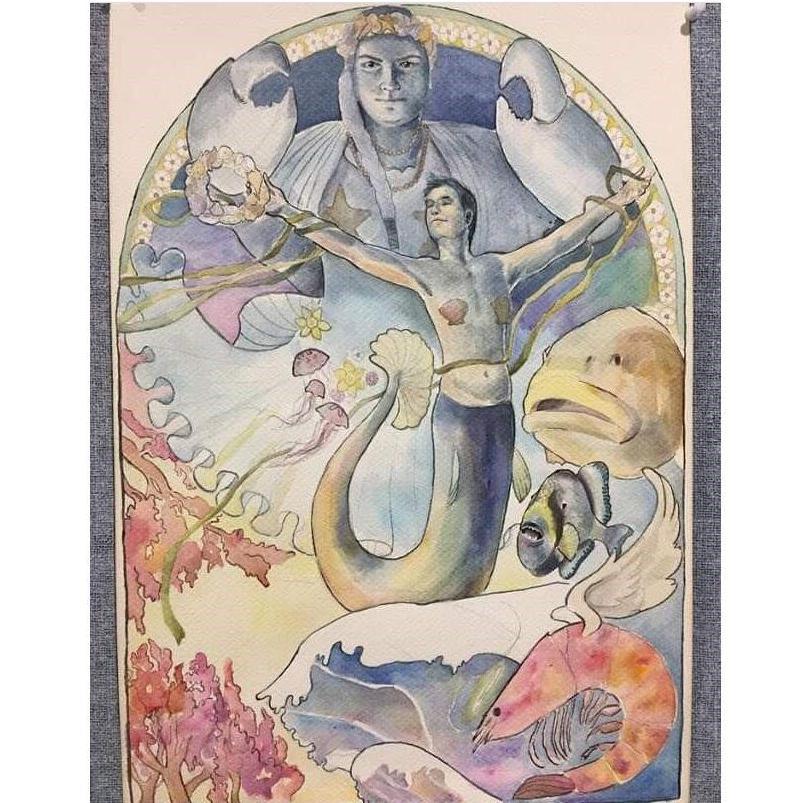 A watercolor we posed for, painted by Shania's best friend and Maid of Honor, Lucy.
More art by Lucy can be found at:
https://www.instagram.com/a_real_live_goose/