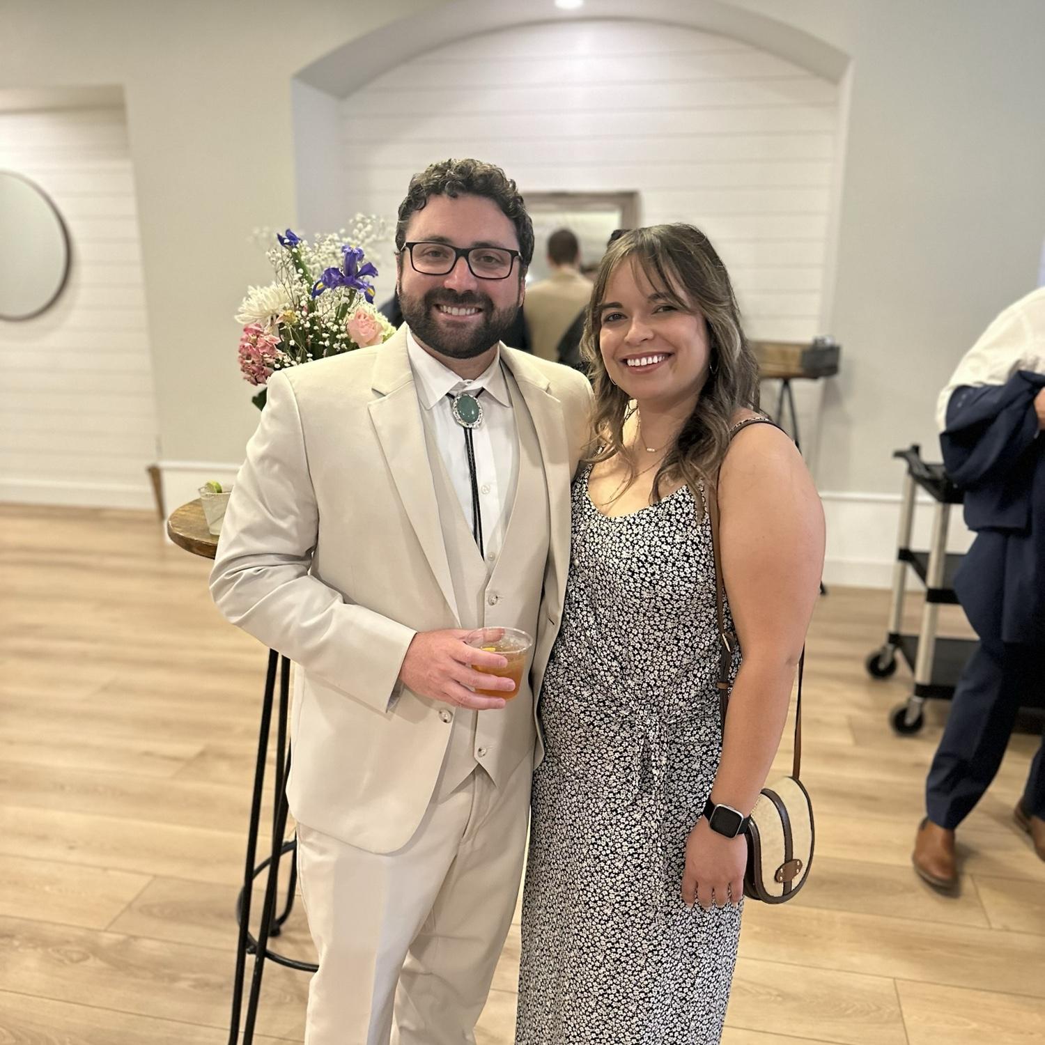 Steven and Ana at J-Frank & Mae's wedding!