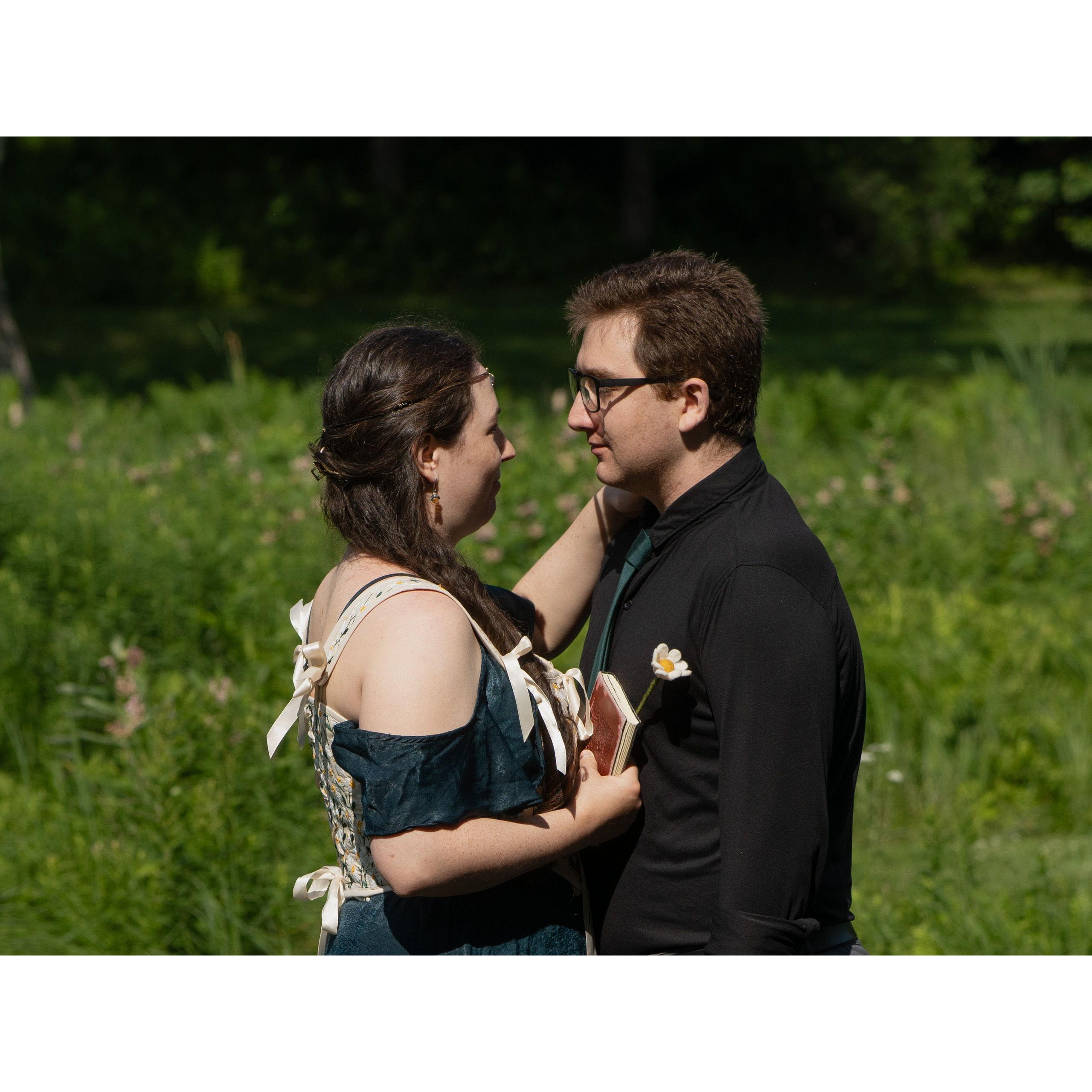 Saying "I do."
