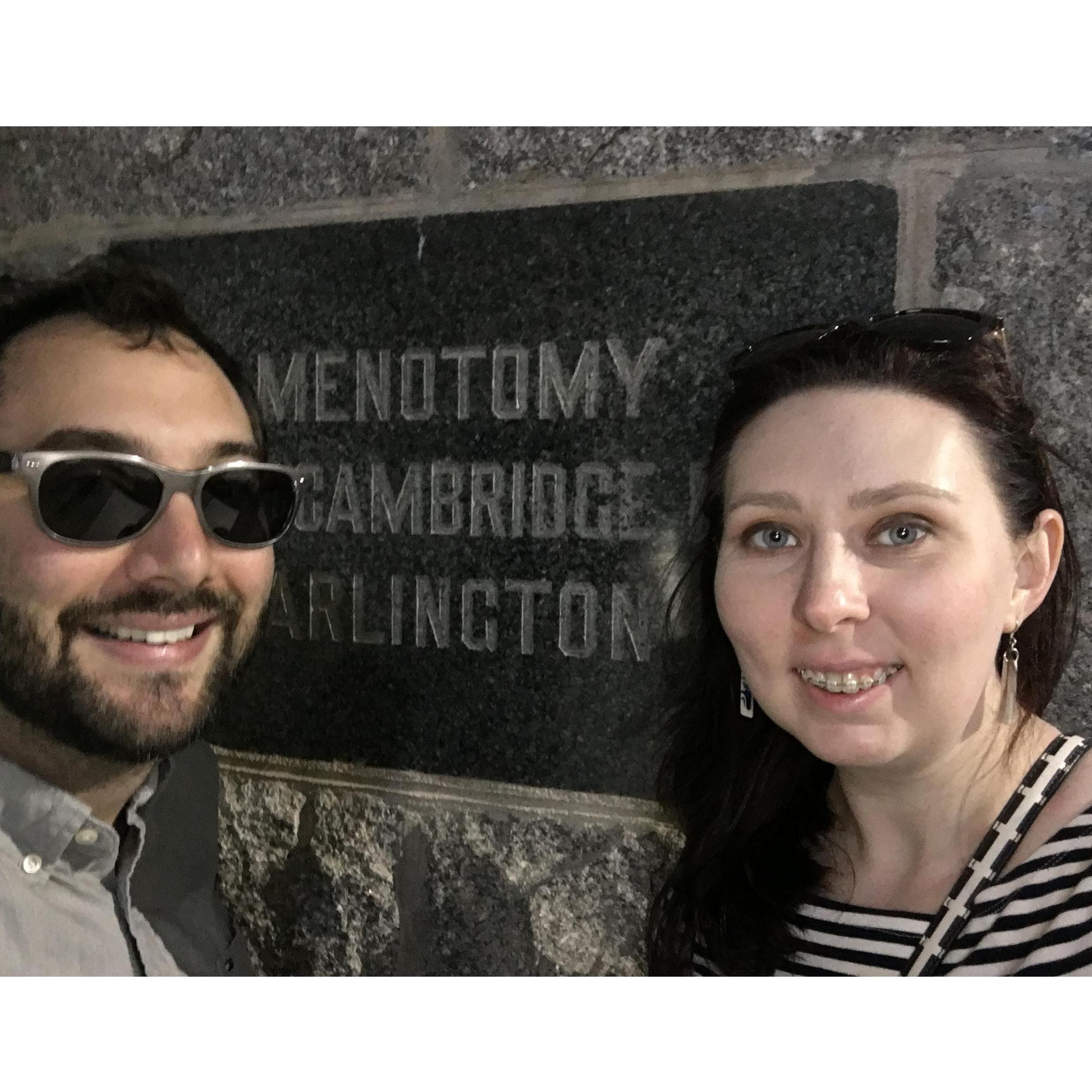 After some serious searching, Kristin & Brett found "Arlington" while climbing up the Pilgrim Monument in P-town.