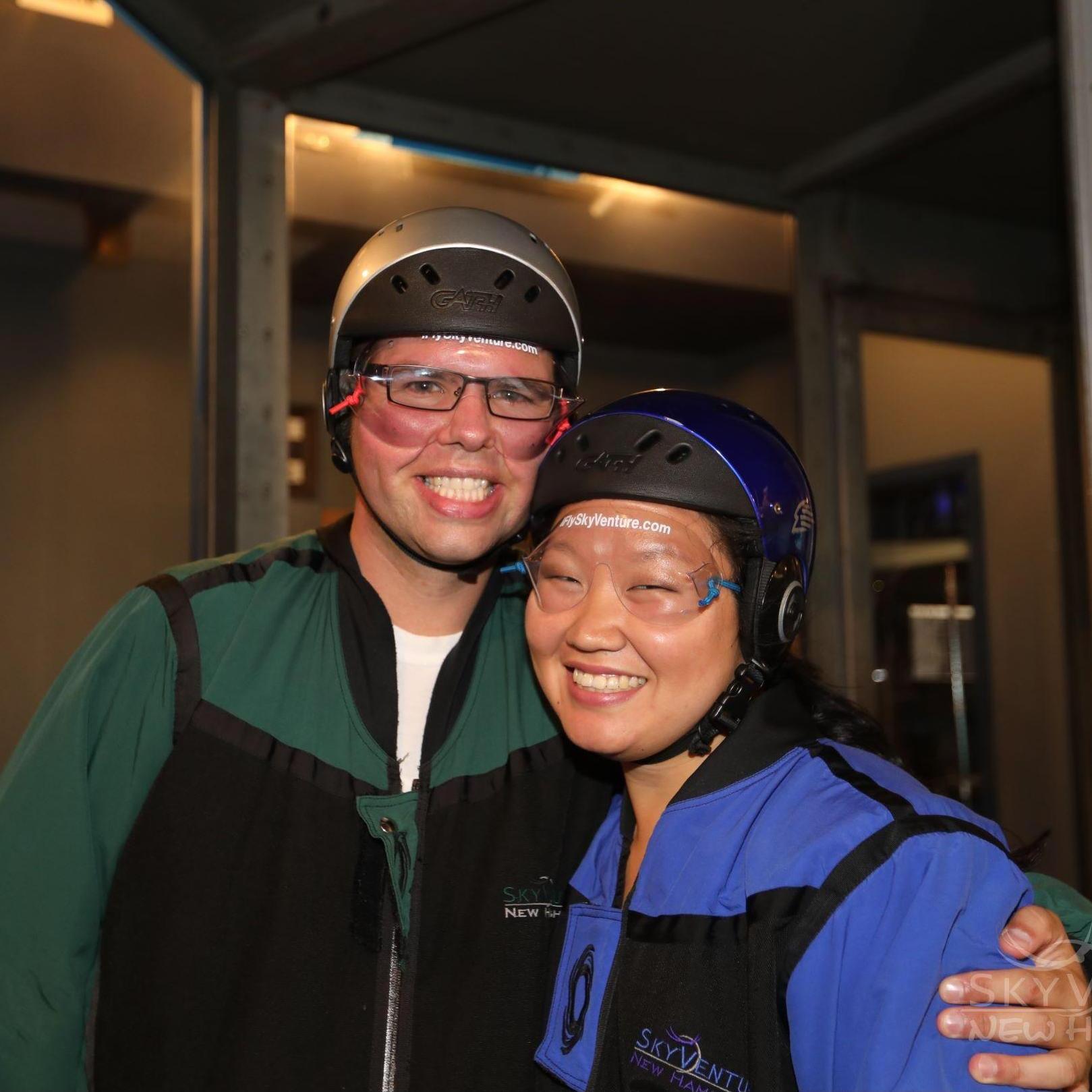 Since we both hate heights, indoor skydiving was a nice way to experience it sans jumping out of a perfectly good airplane.