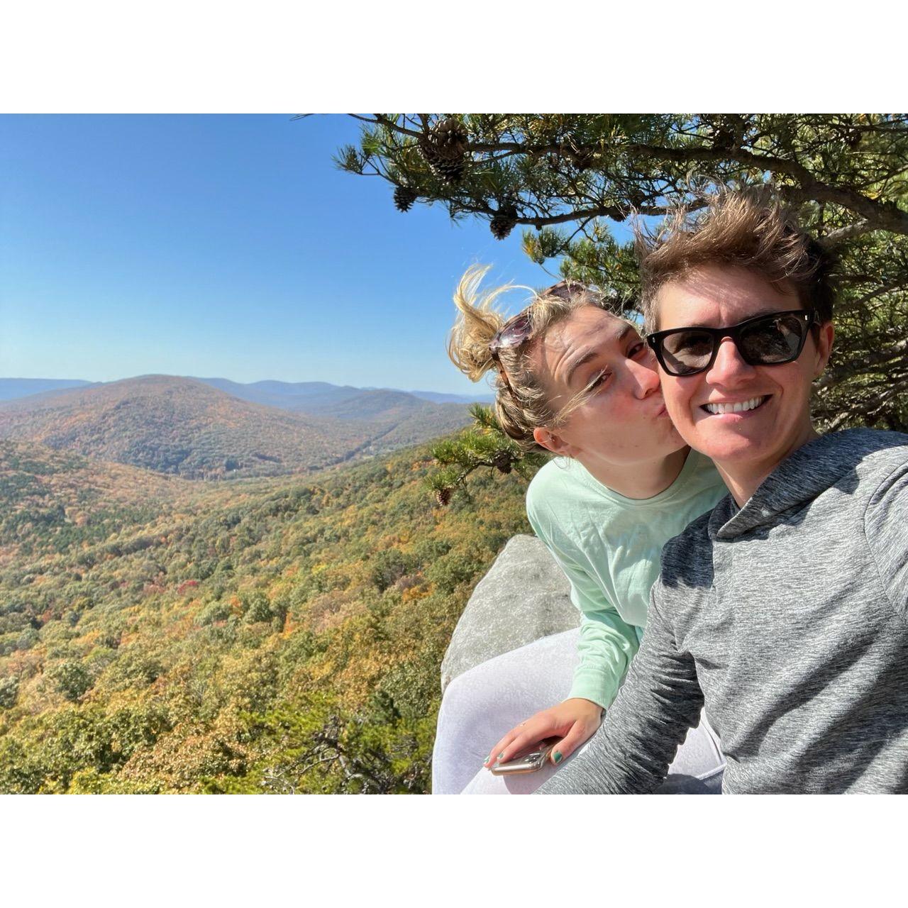Luckily we both love to hike!