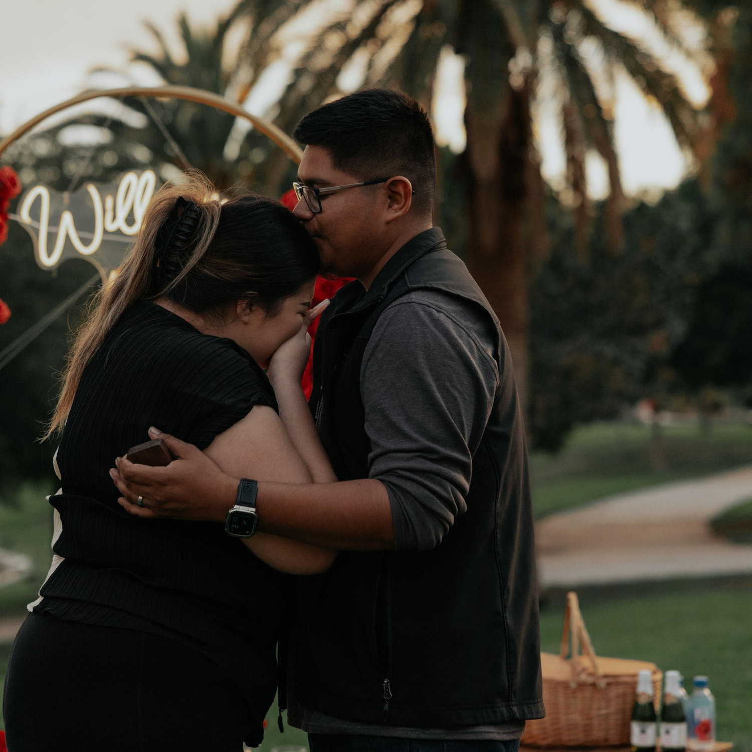 I balled into his arms.