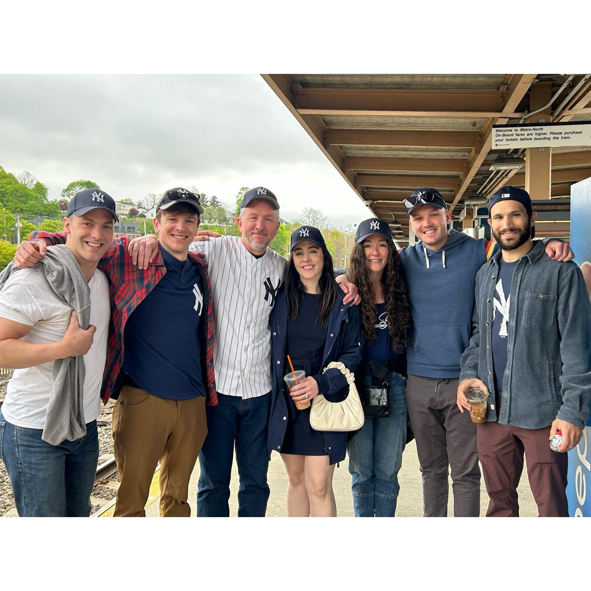 We celebrated Kira's Dad's 60th at a yankee game with the fam!!