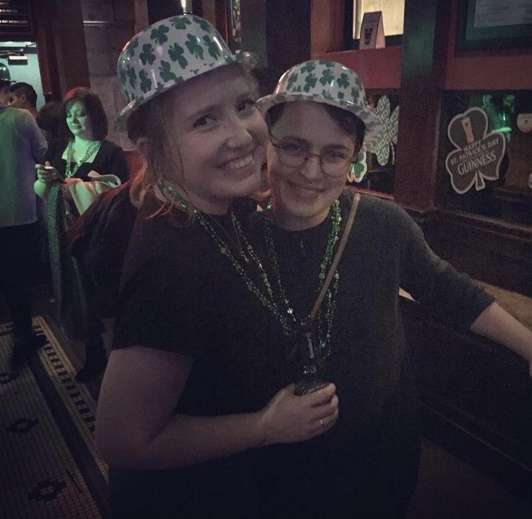 Out on St. Patrick's Day in the city 2017!