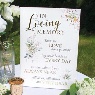 Botanical Memorial Canvas