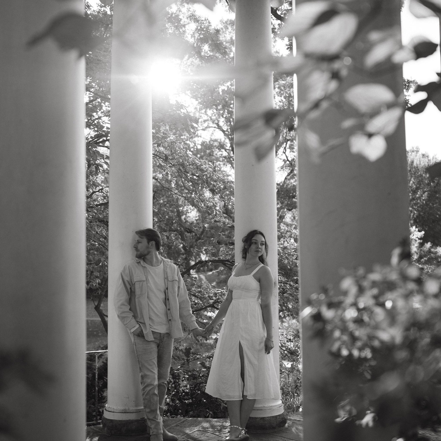 Engagement photos at the Philbrook November 2025