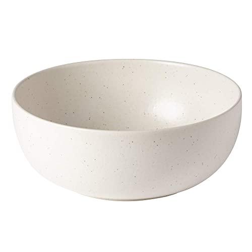 Casafina Stoneware Ceramic Dish Pacifica Collection Serving Bowl 10", Vanilla