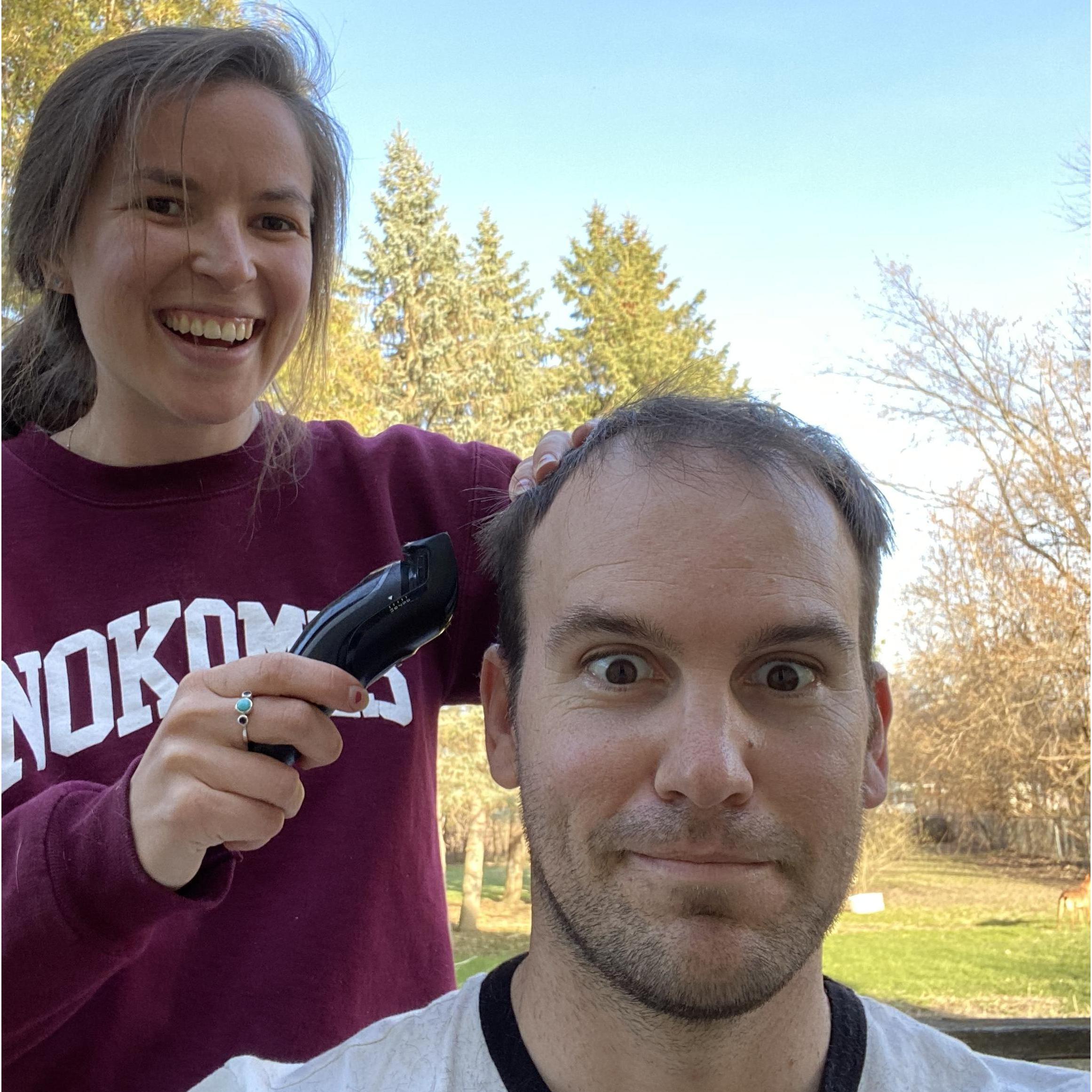 Mark had his doubts but Lindz ended up being very professional. He hasn't switched barbers since.