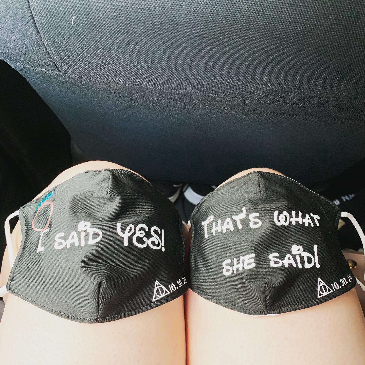 My Maid of Honor keeping us safe in the coolest way!