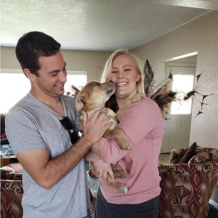 And then there were two! Meet our goofball, Leia (yes like Leia from Star Wars). Looking back at this picture it's so obvious that she would the most cuddly, affectionate dog anyone has ever met.