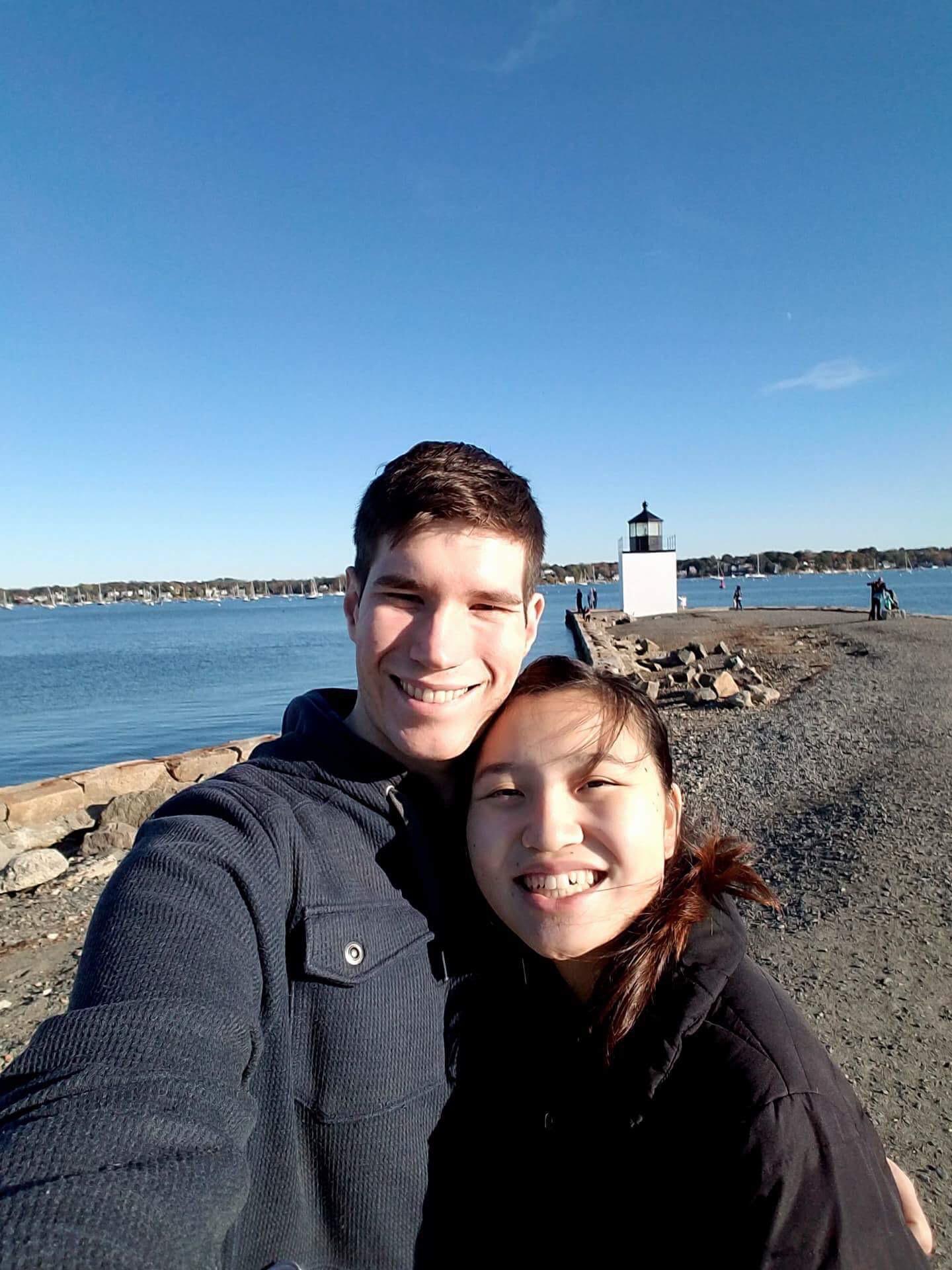 Photo taken by a lighthouse in Salem, MA