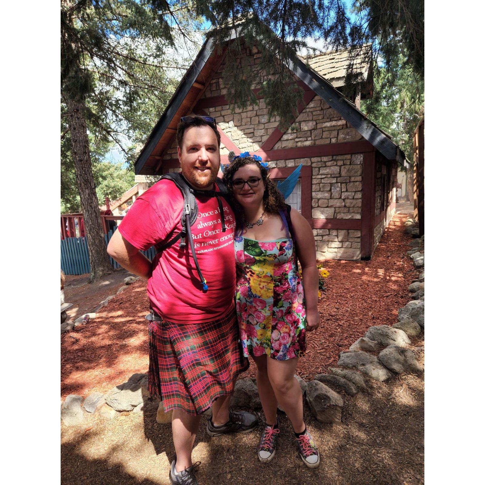 We go to the Colorado Renaissance Faire every summer! We love dressing up!