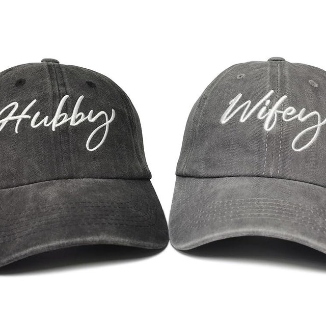 Enodtter Mr and Mrs Hats, Captain & First Mate Hats, Hubby and Wifey Hats, Grandpa Grandma Hats