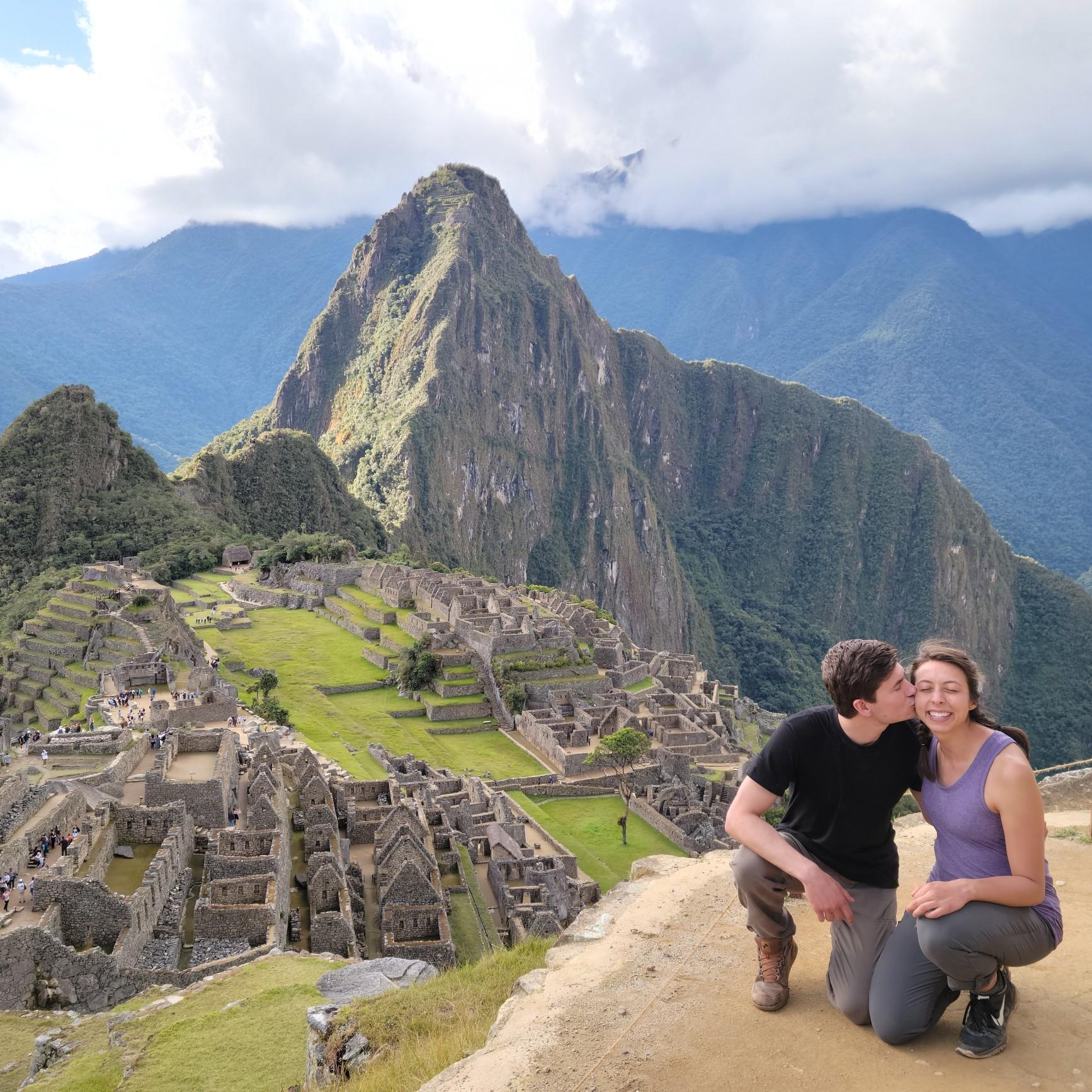We made it to Machu Picchu after hiking for two days!