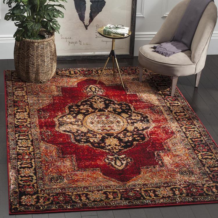 Safavieh, Courtyard Orion Indoor/Outdoor Rug, (Red, Size 2' X 3'-7)