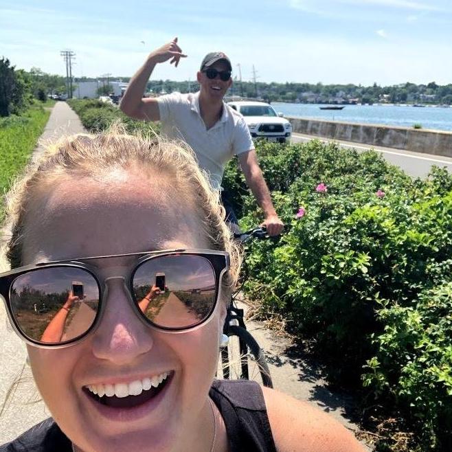 Riding bikes in Martha's Vineyard!