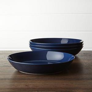 Hue Navy Low Bowl Set of 4