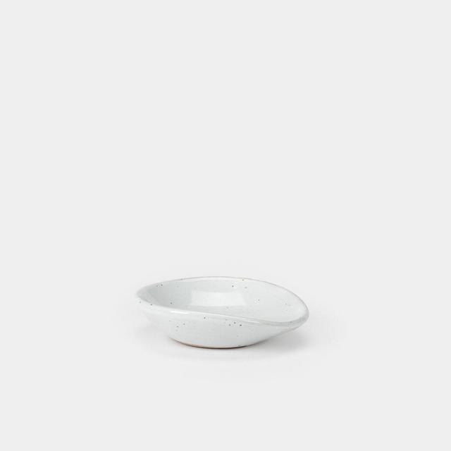 White Speckled Spoon Rest