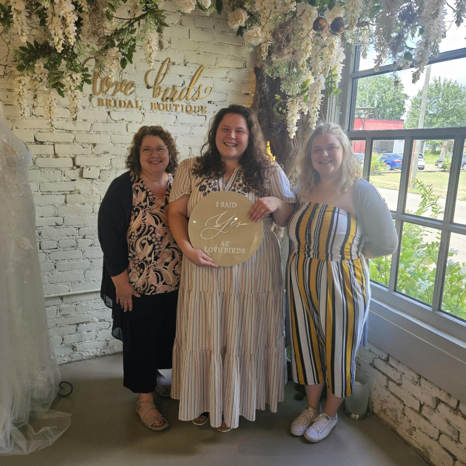 Picking my gown with Mom and Jacqie was so fun!