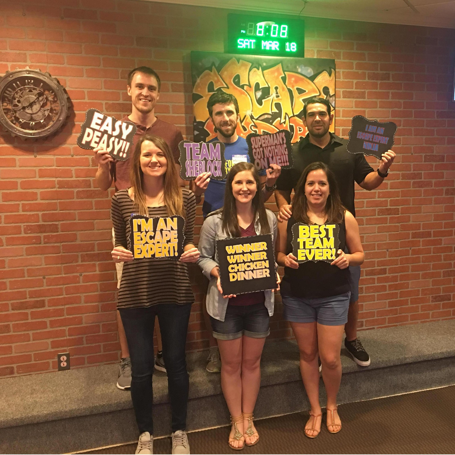 Our first escape room...and we won!