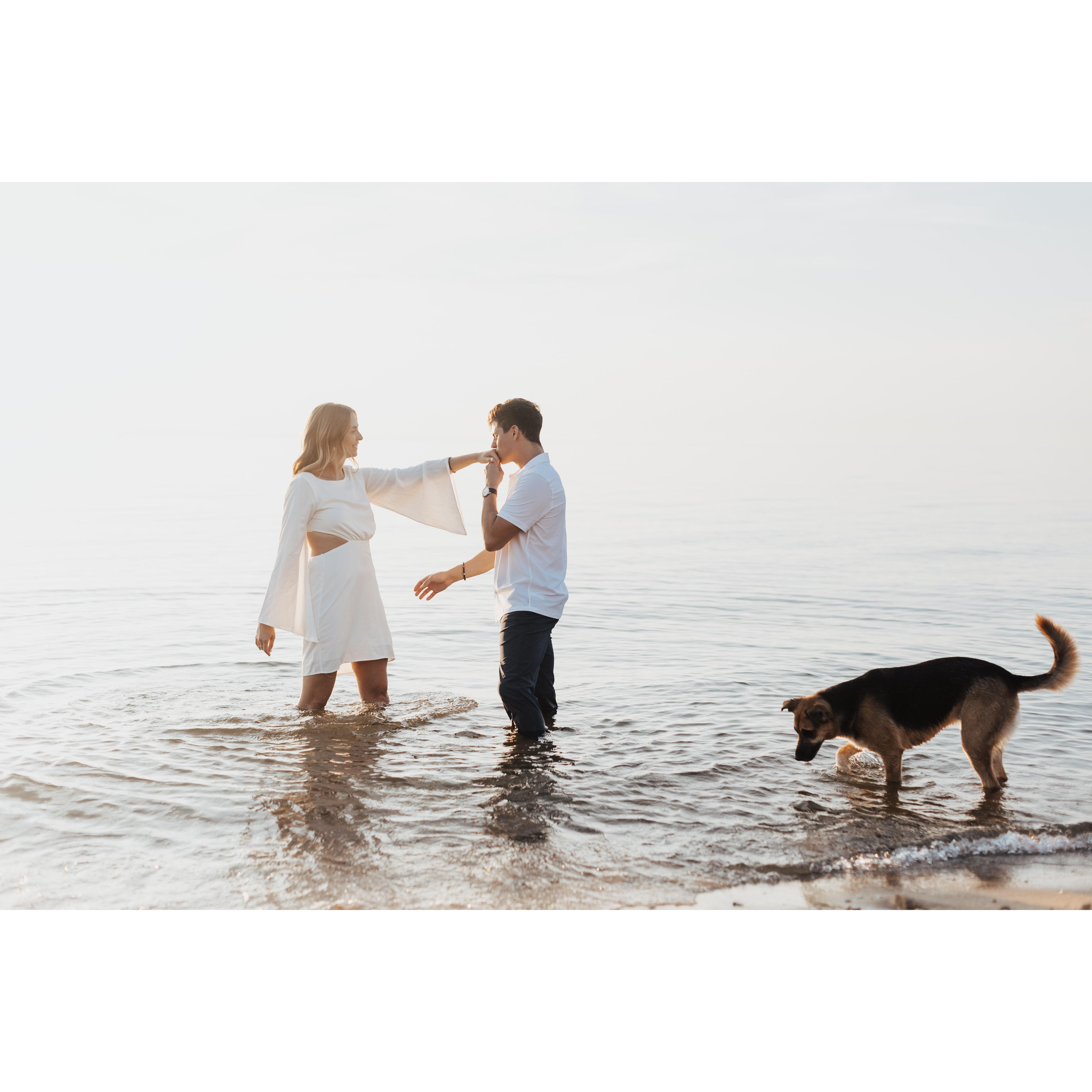 Engagement shoot by our wedding photographer Christine Tustin!