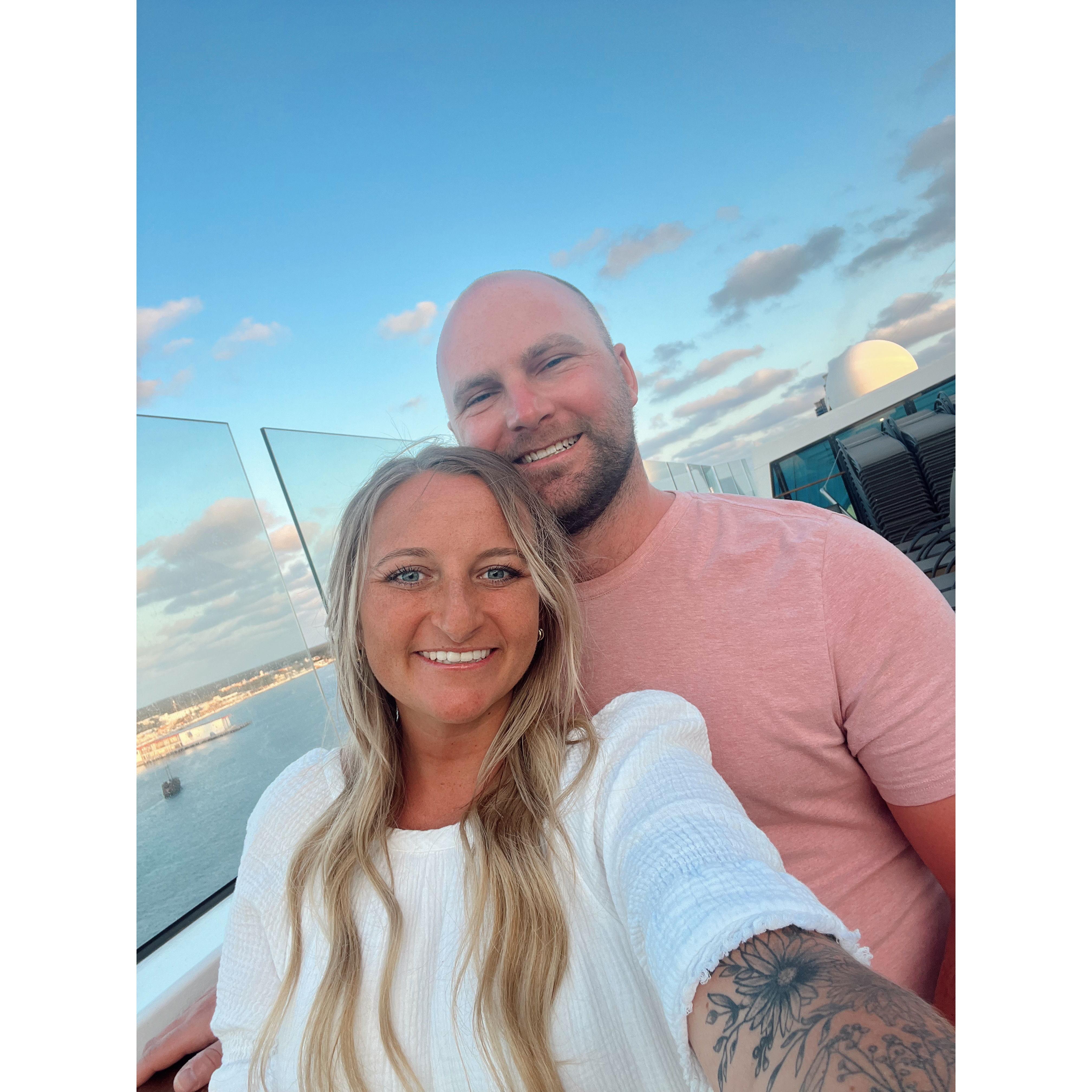 On our cruise, February 2024