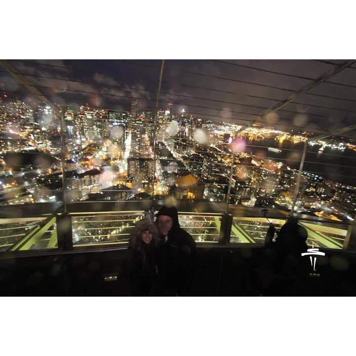 On our 2nd Valentine's Day we spent the day in Seattle, WA and ate at the Loupe Lounge, which is at the top of the Space Needle.