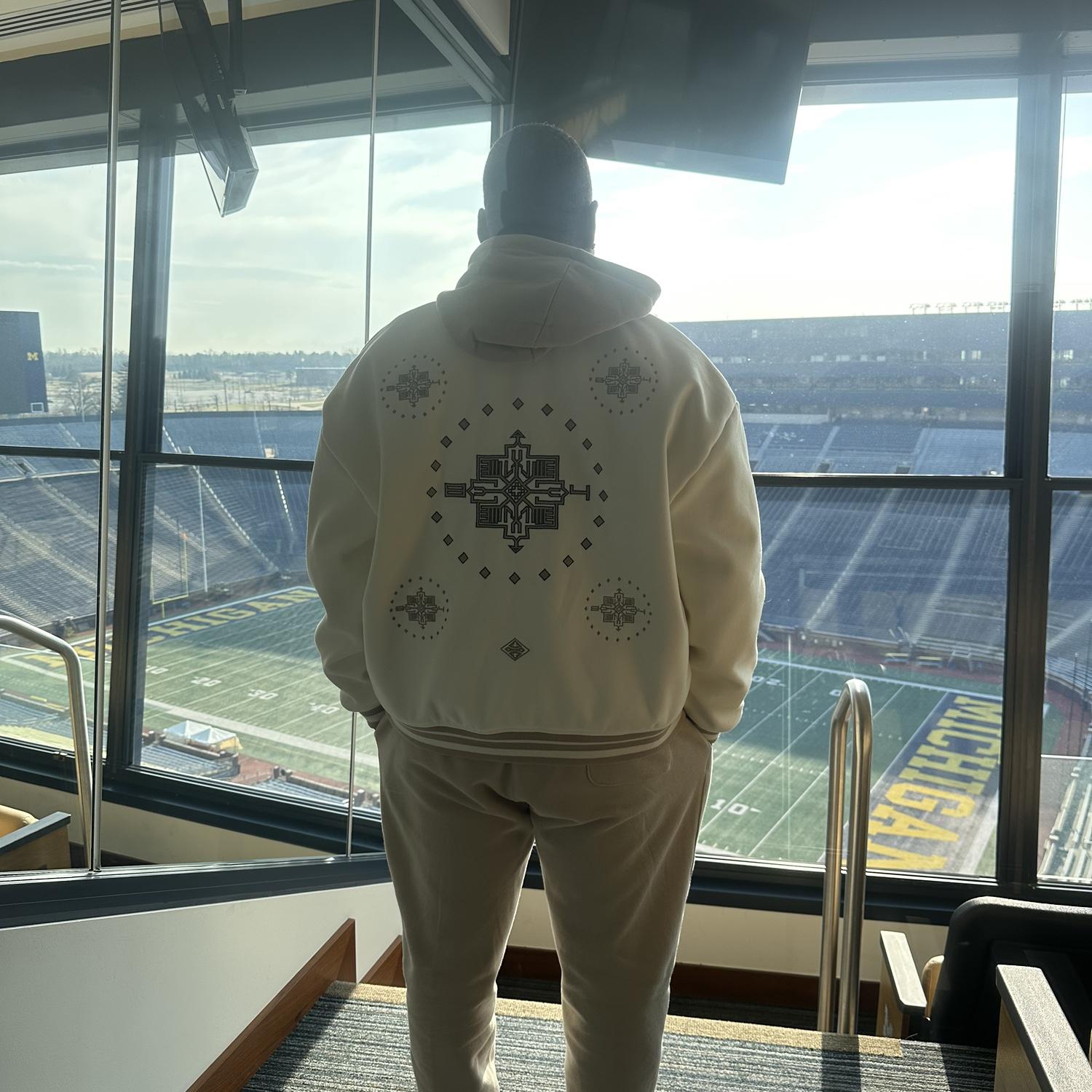 Michigan, it's the home of the University of Michigan Wolverines football team. With a capacity exceeding 107,000, it's known for its massive crowds and iconic status in college football.